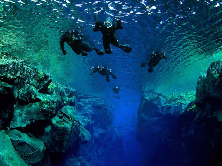 Iceland national park snorkeling